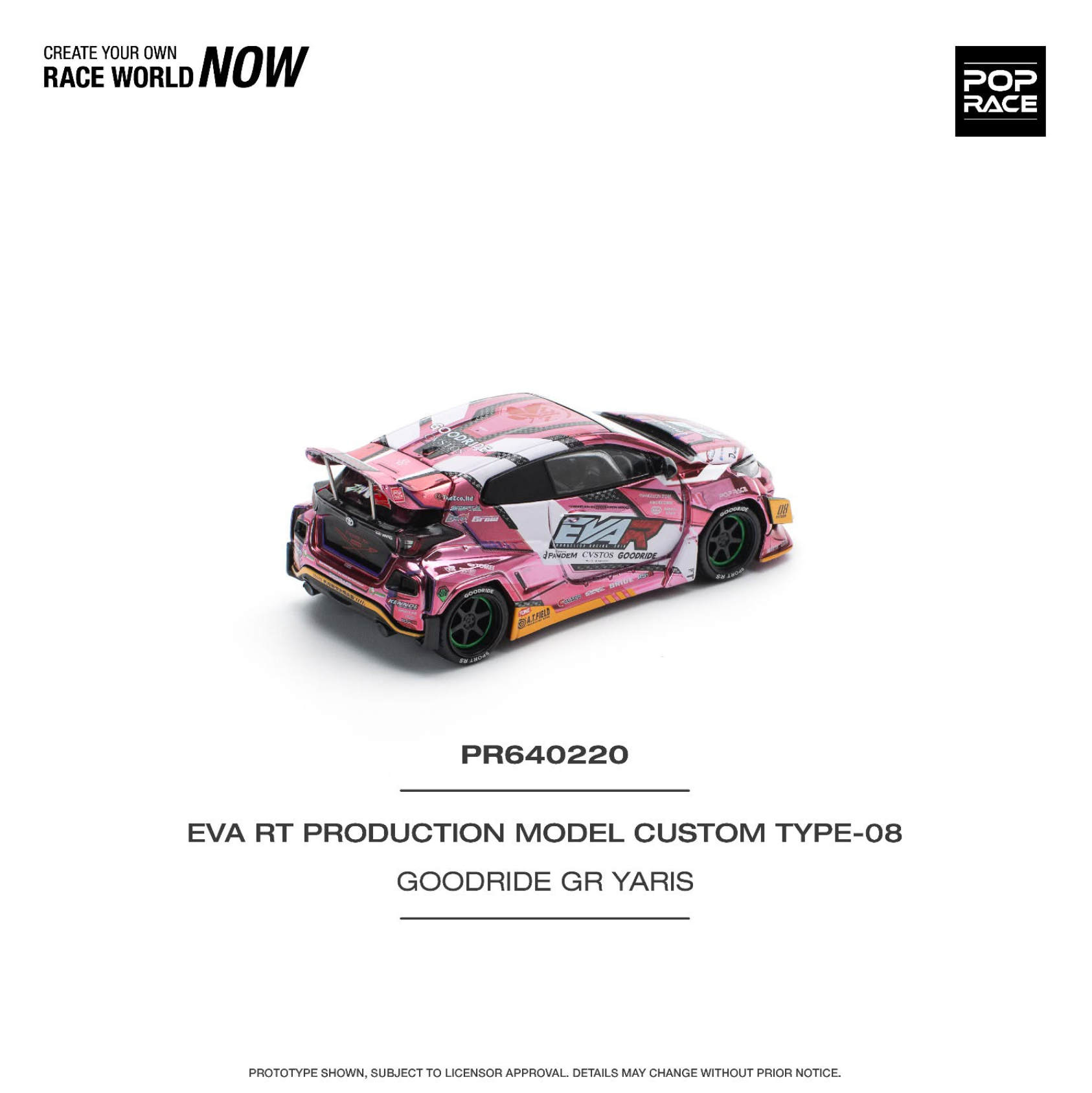 Pop Race EVA RT Production Model Custom TYPE-08 Goodride GR Toyota Yaris 