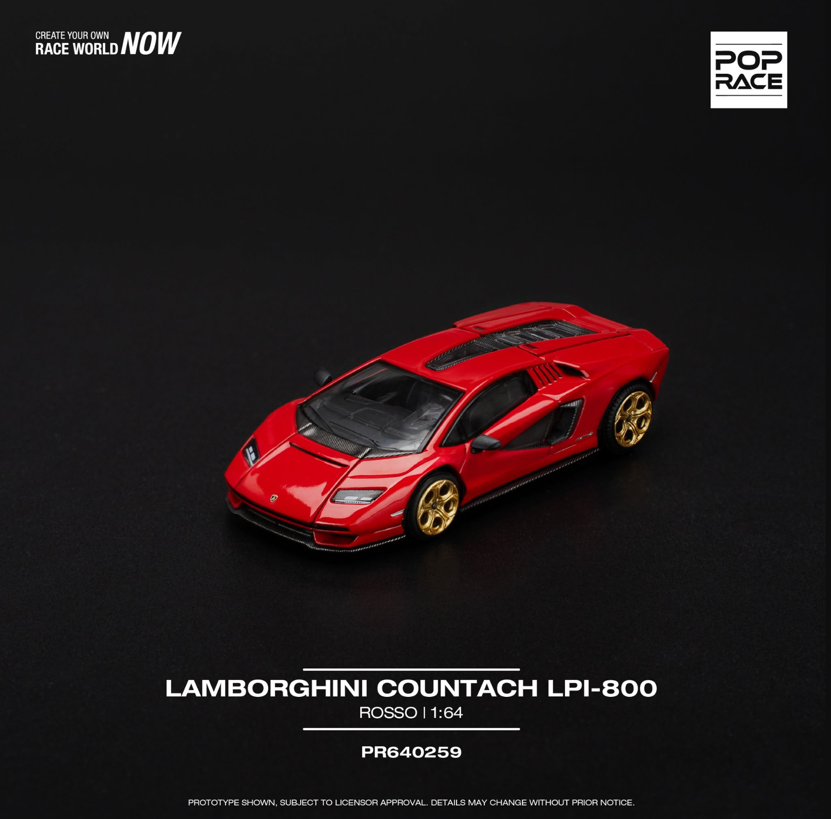 Pop Race Lamborghini Countach LPI 800-4