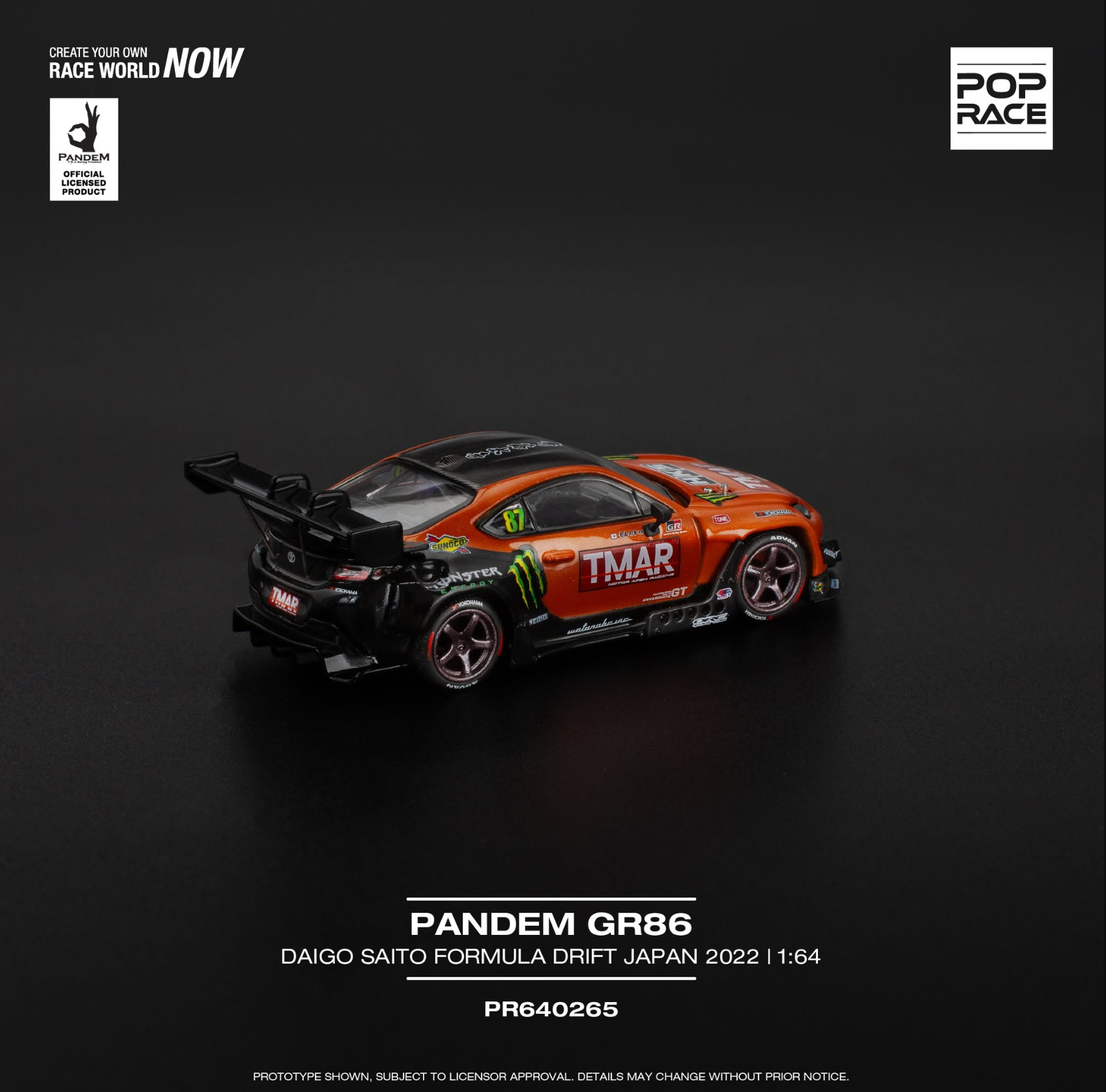 Pop Race Pandem Toyota GR86 Daigo Saito FDJ 2022