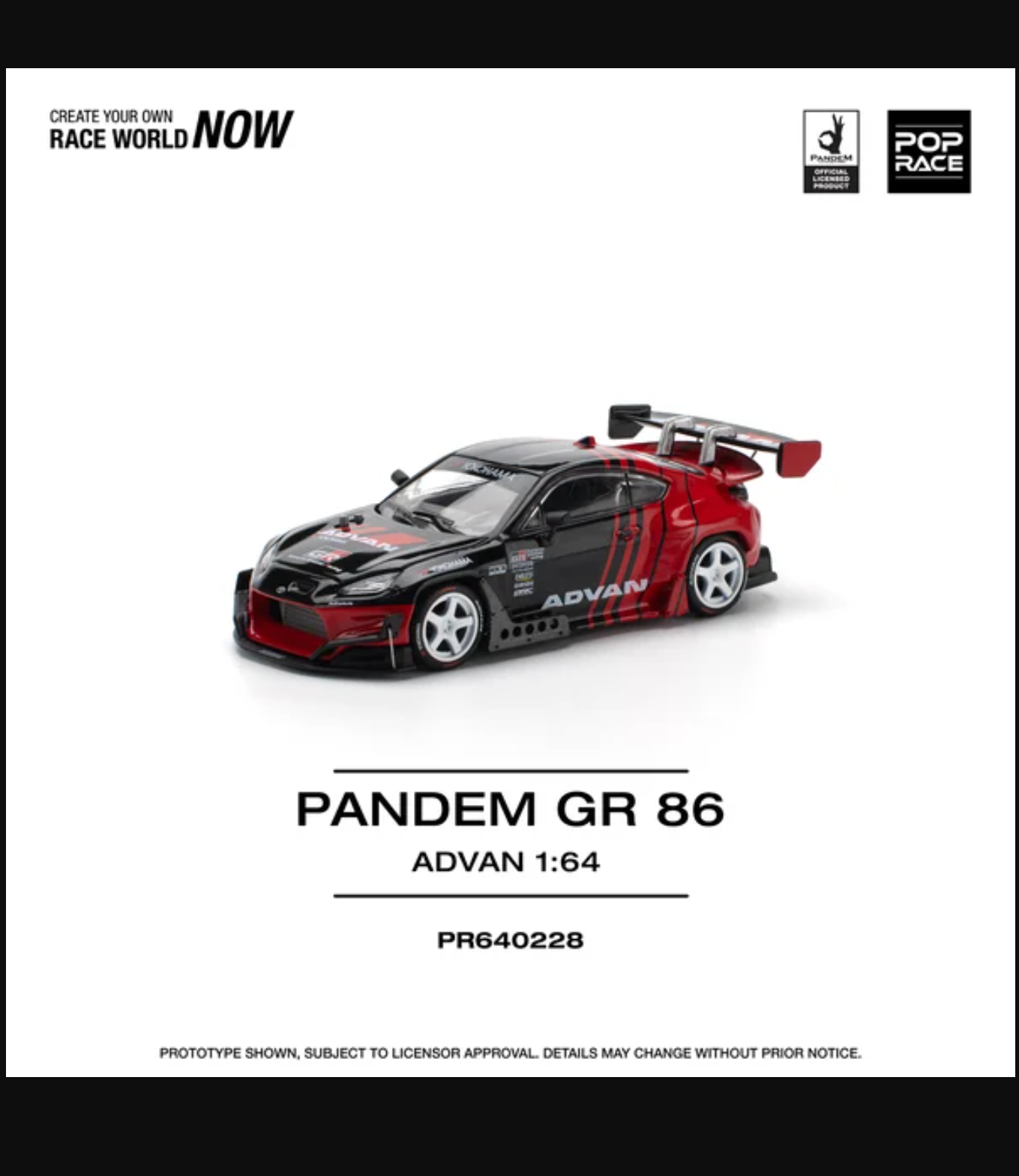 Pop Race Pandem Toyota GR86 Supra Advan