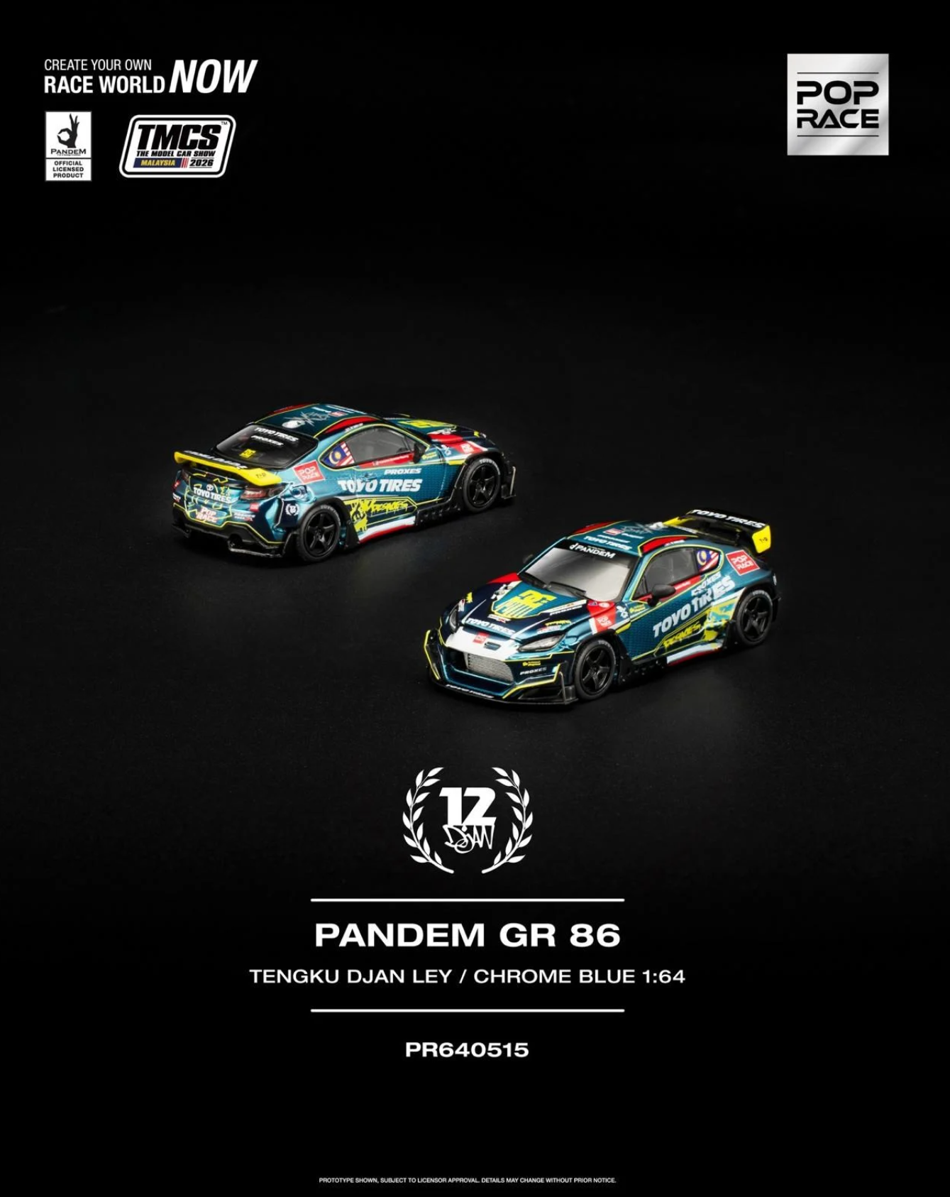Pop Race Pandem Toyota GR86 Tengku Djan Ley DAW Special
