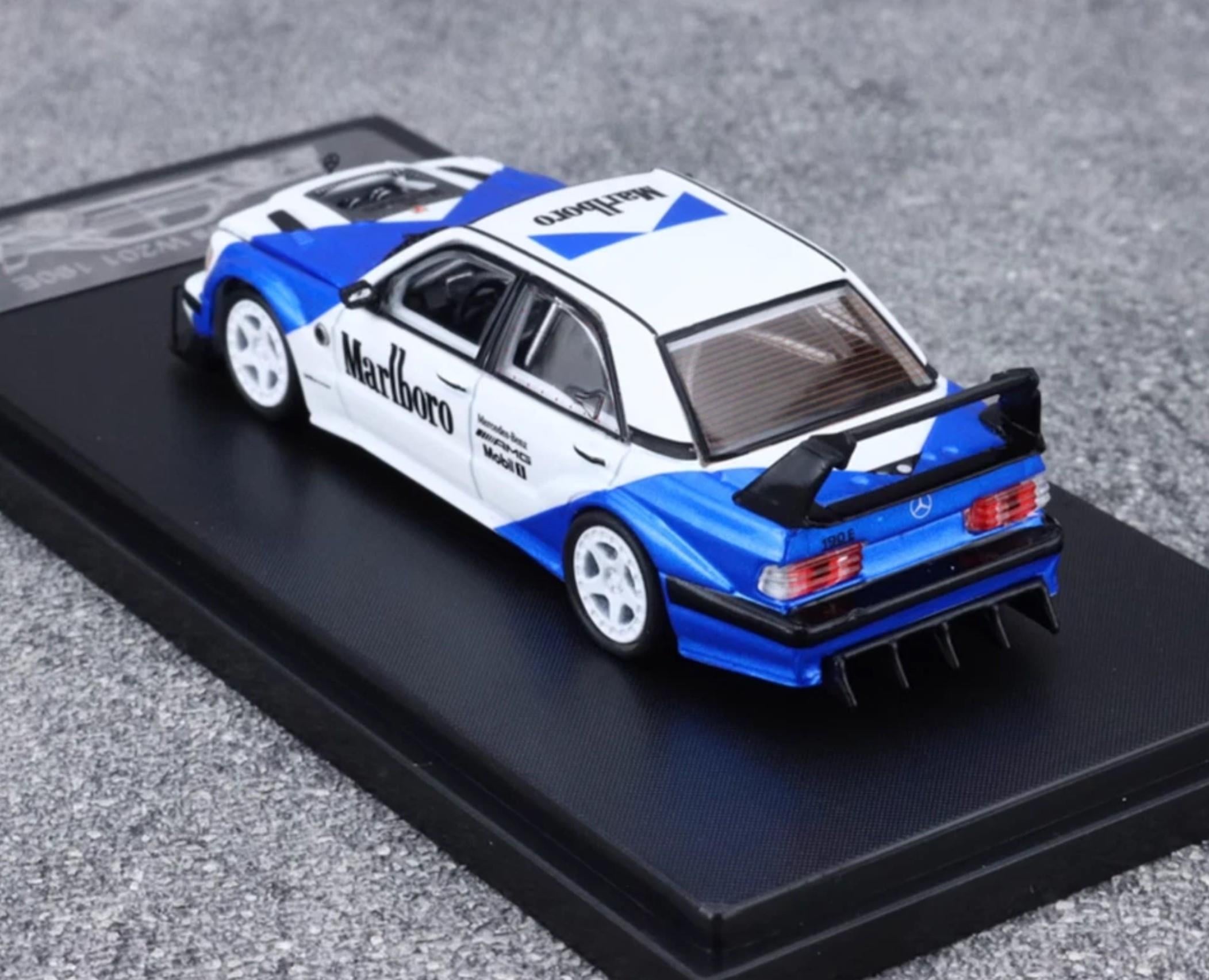 Rhino Model Mercedes Benz 190E w201 Marlboro Blue