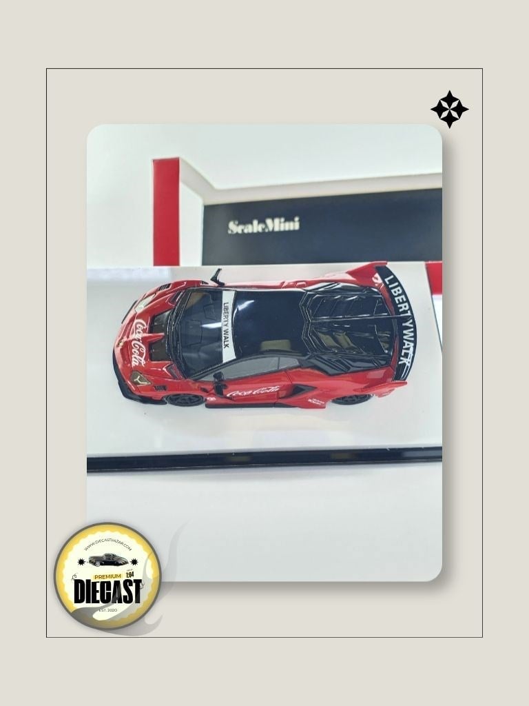 Scale Mini Lamborghini Aventador GT EVO Coca-Cola