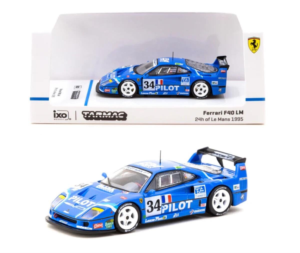 Tarmac Works Ferrari F40 LM 24h of Le Mans 1995 M. Ferte O. Thevenin C. Palau