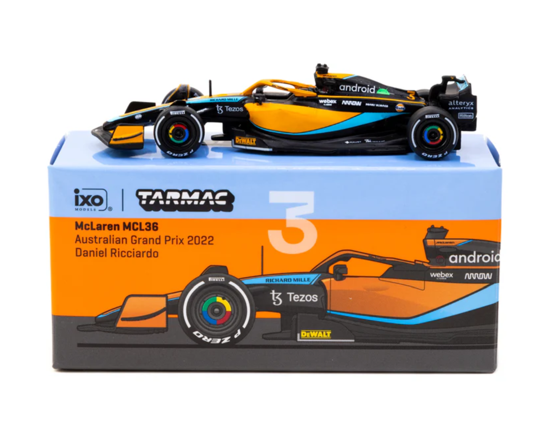 Tarmac Works McLaren MCL36 Australian Grand Prix 2022 Daniel Ricciardo