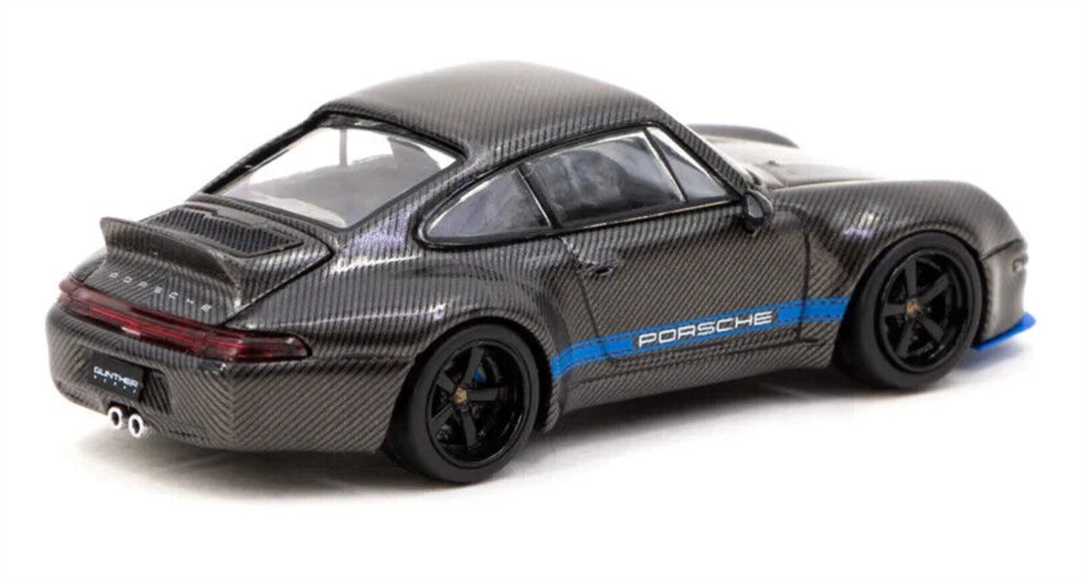 Tarmac Works Porsche 993 Remastered By Gunther Werks Black Carbon Fiber