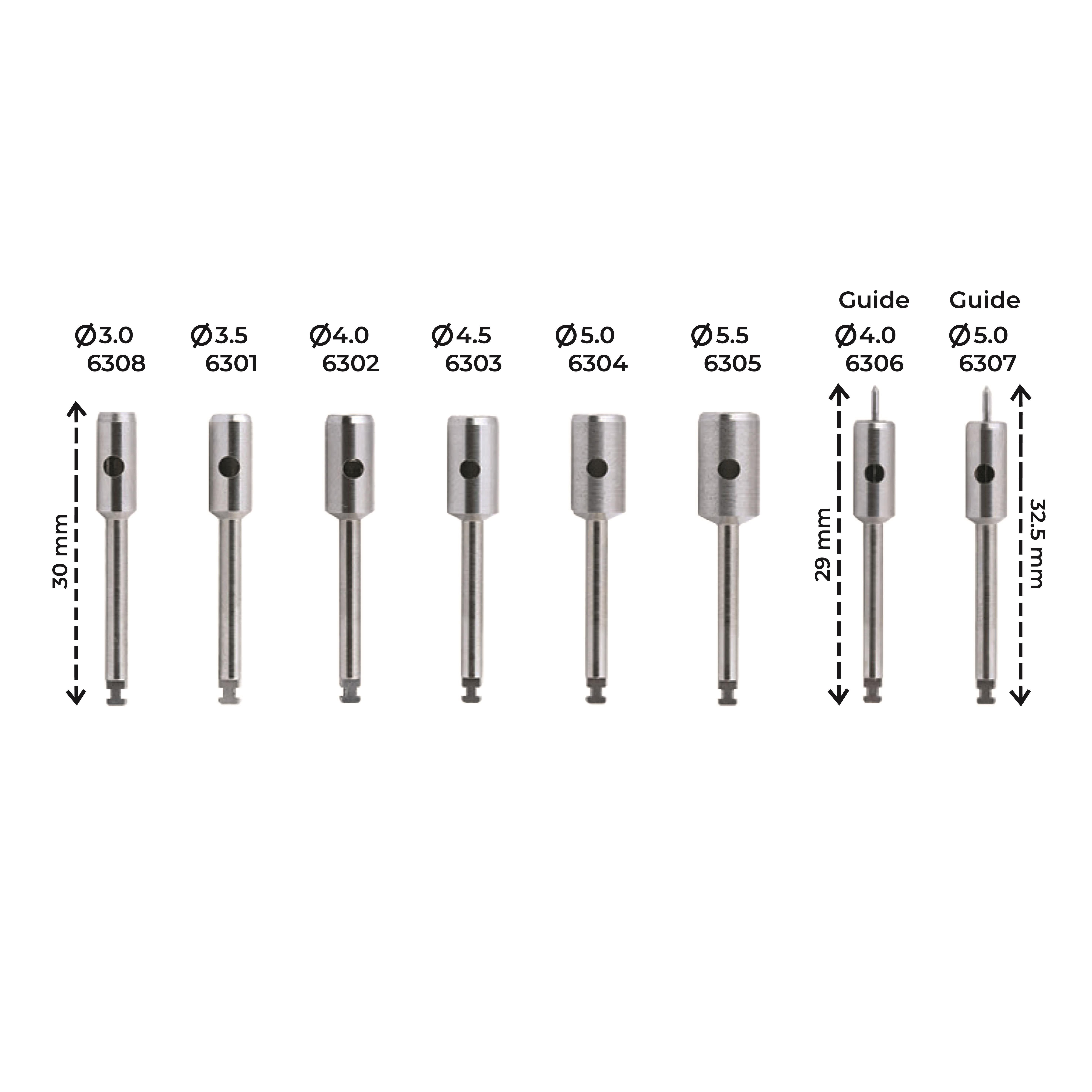 ASİDENTDENTAL STUDİO6300Tissue Punch KIT YUMUŞAK DOKU KALDIRMA PUNC KİTİ