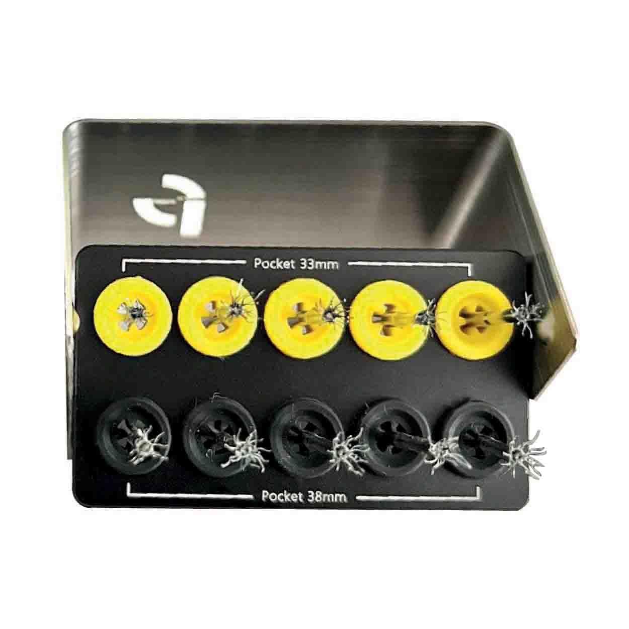 ASİDENTDENTAL STUDİO6350ATitanium brush KIT (10ea) Type A PERİ-İMPLANTİTİS İMPLANT TEMİZLEME FIRÇA KİTİ
