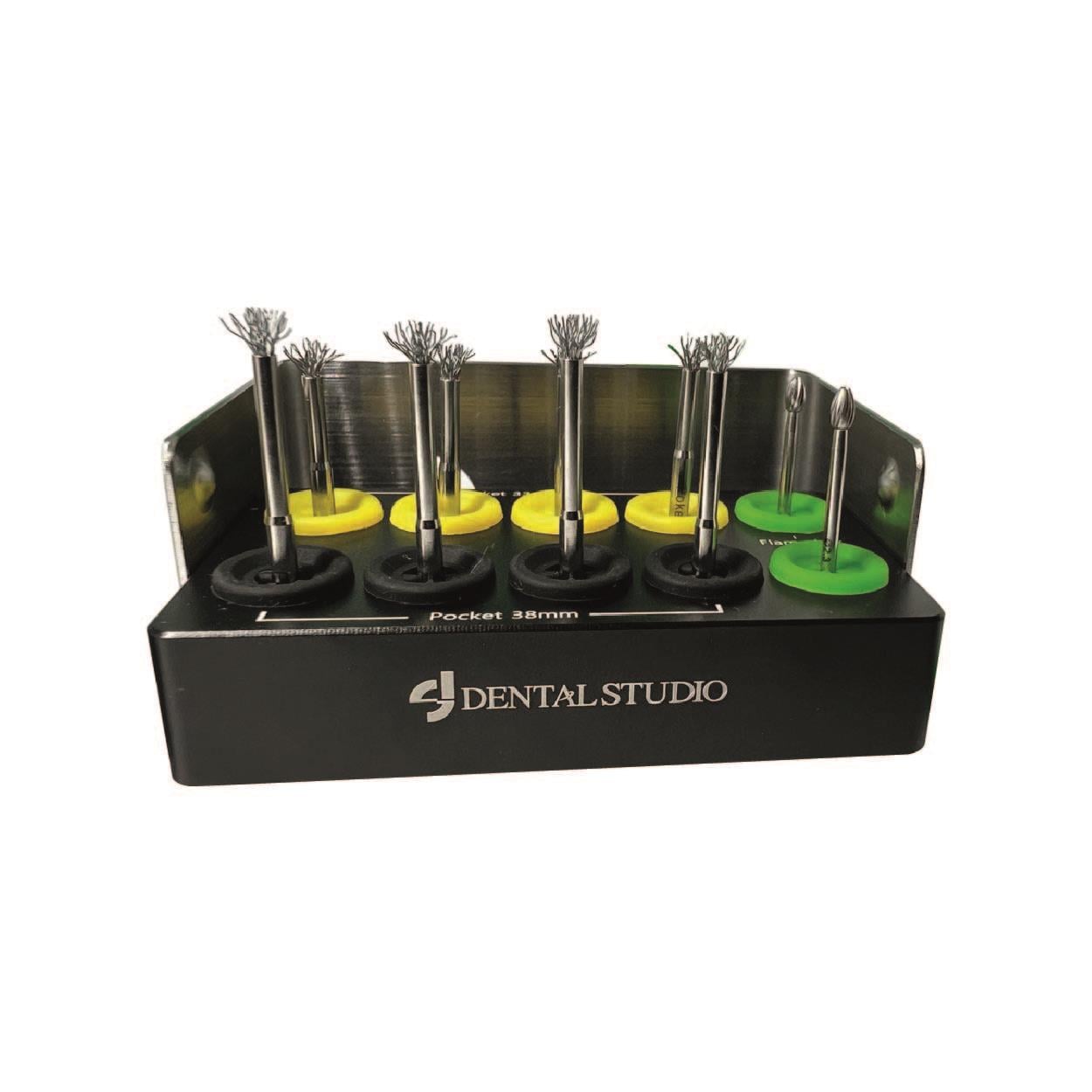 ASİDENTDENTAL STUDİO6350BTitanium brush KIT (8+2) Type B PERİ-İMPLANTİTİS İMPLANT TEMİZLEME FIRÇA KİTİ+FREZ