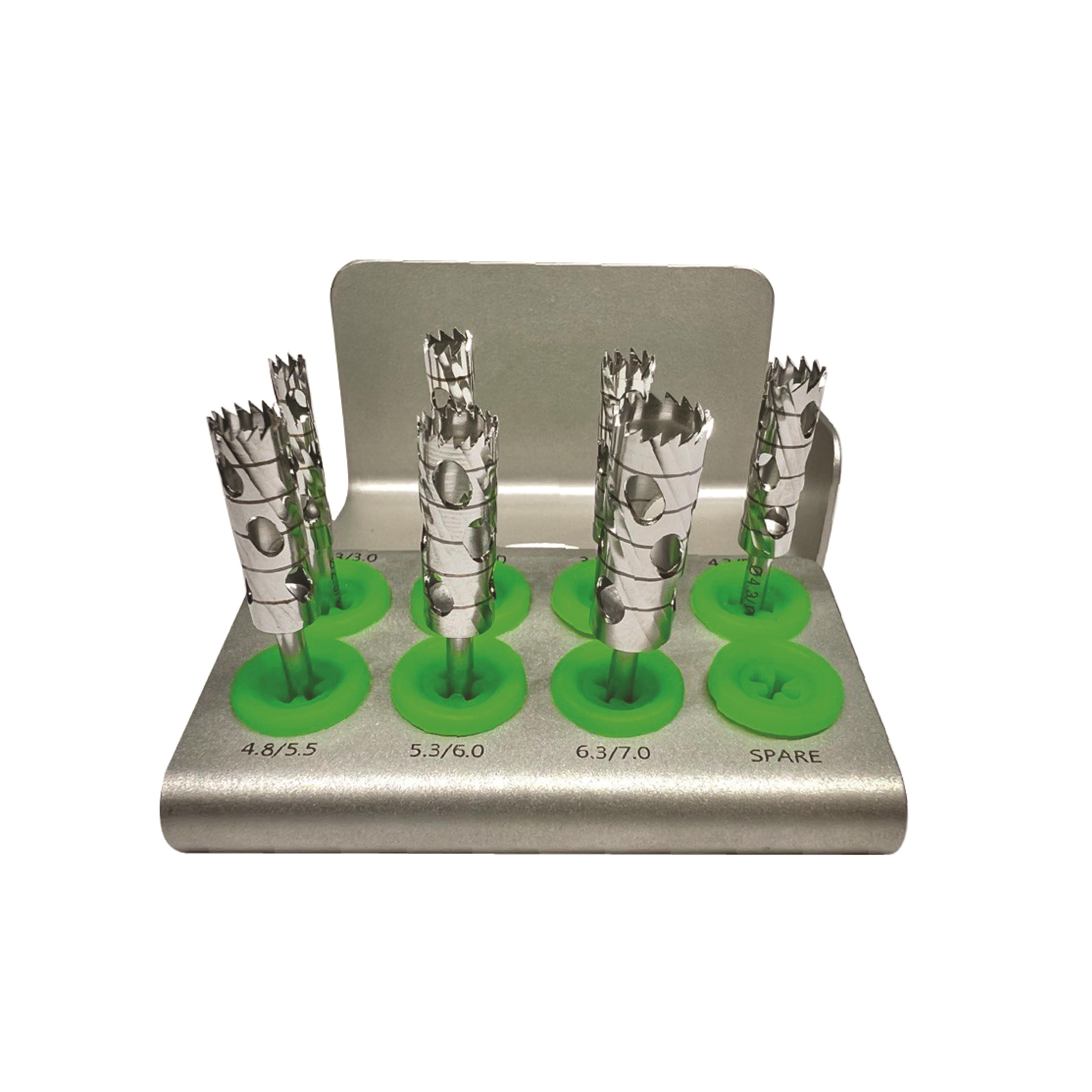 ASİDENTDENTAL STUDİO6400Trephine Bur Kit KEMİK KALDIRMA FREZ KİTİ