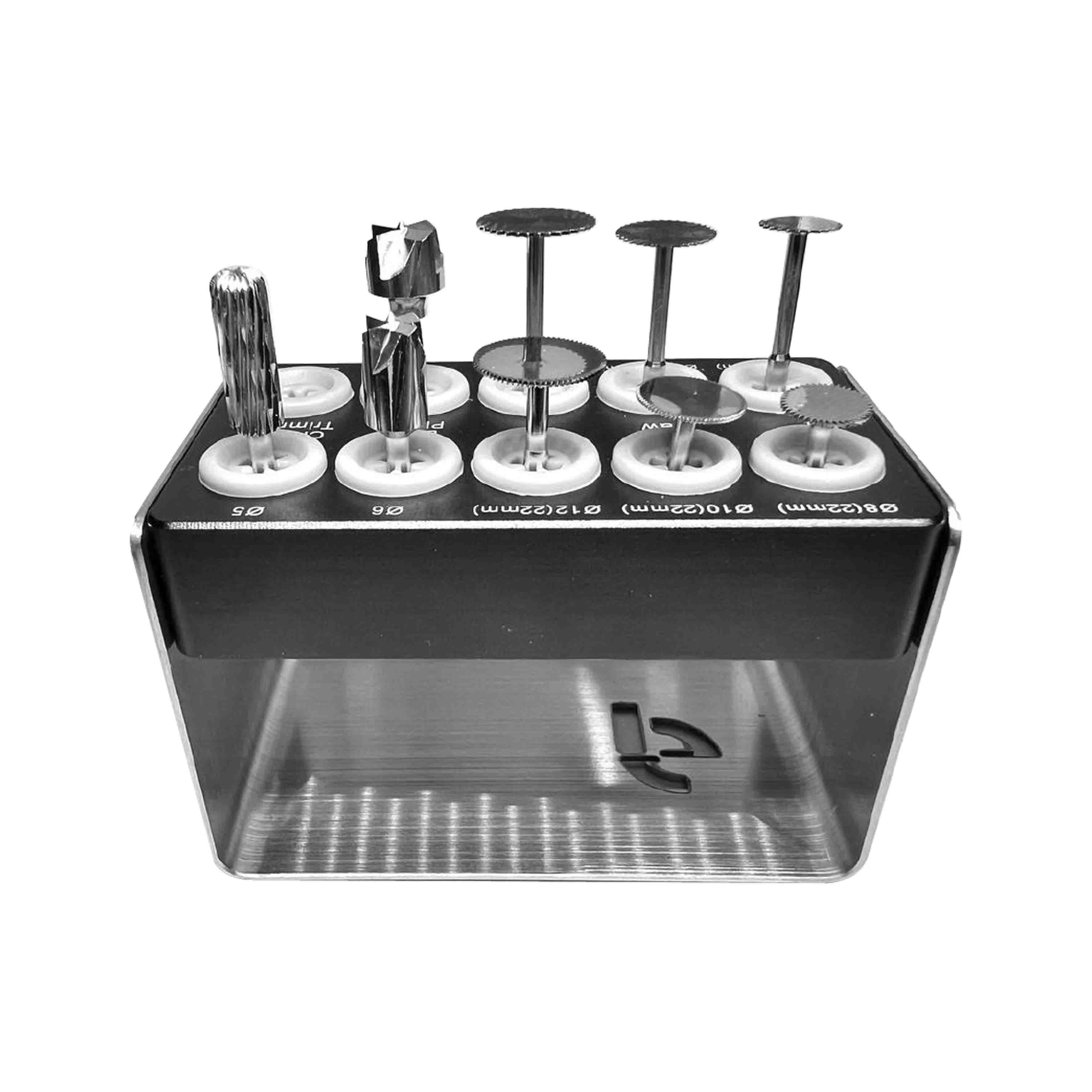 ASİDENTDENTAL STUDİO7261Bone Trimmer KIT KEMİK GENİŞLETME İÇİN FREZ VE DİSK KİTİ