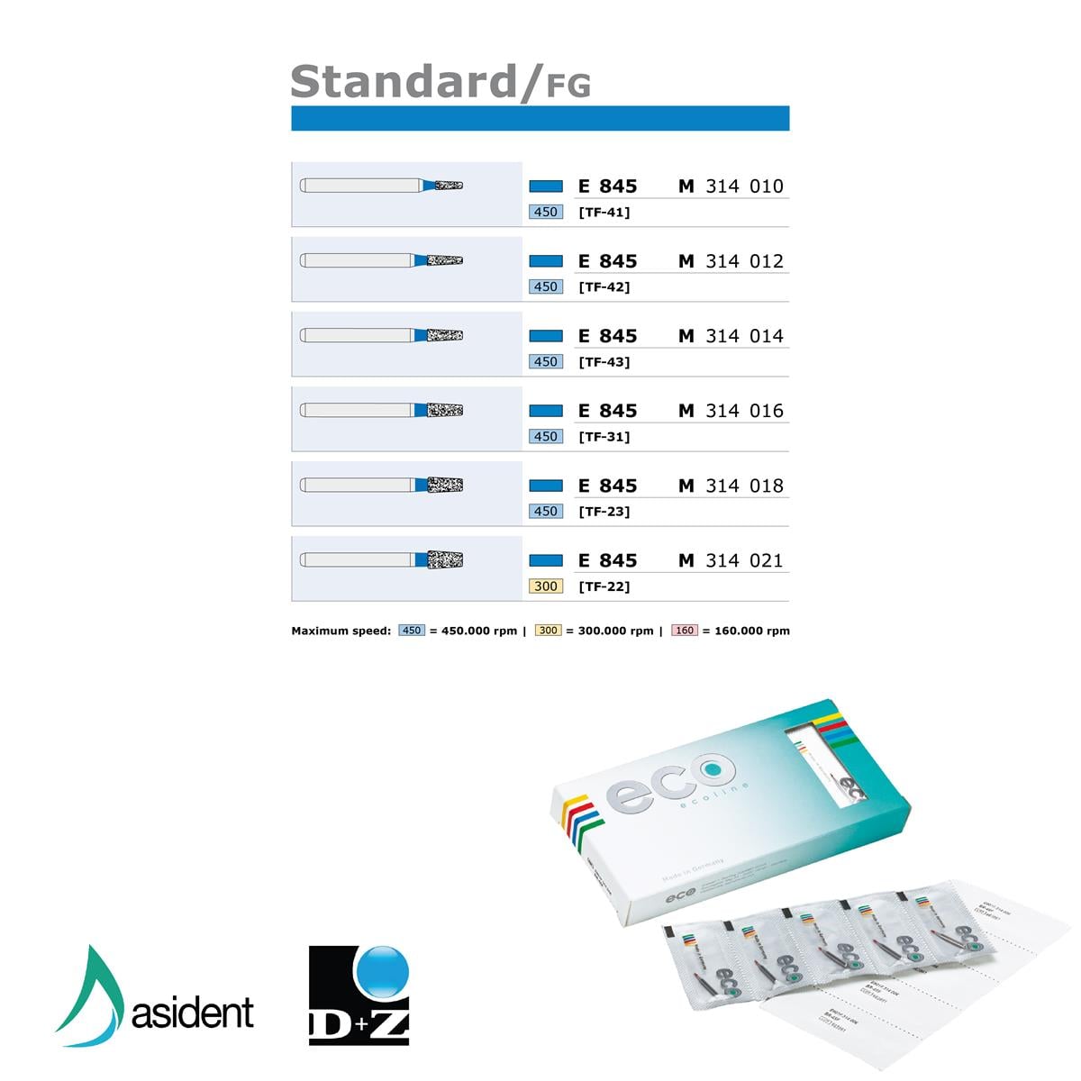 ASİDENTD+Z ECOLİNEE845M.314.010 E845