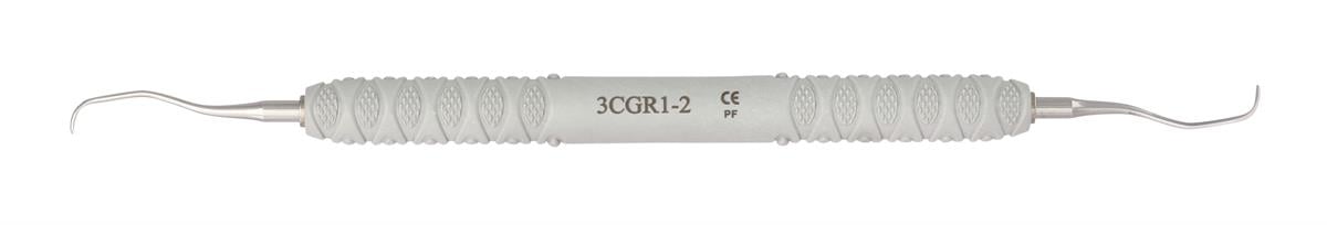 ASİDENTOSUNG(3CGR1-2)(3CGR1-2) Gracey Curette Standard TIRTIKLI SİLİKON SAPLI