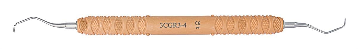 ASİDENTOSUNG(3CGR3-4)(3CGR3-4) Gracey Curette Standard TIRTIKLI SİLİKON SAPLI