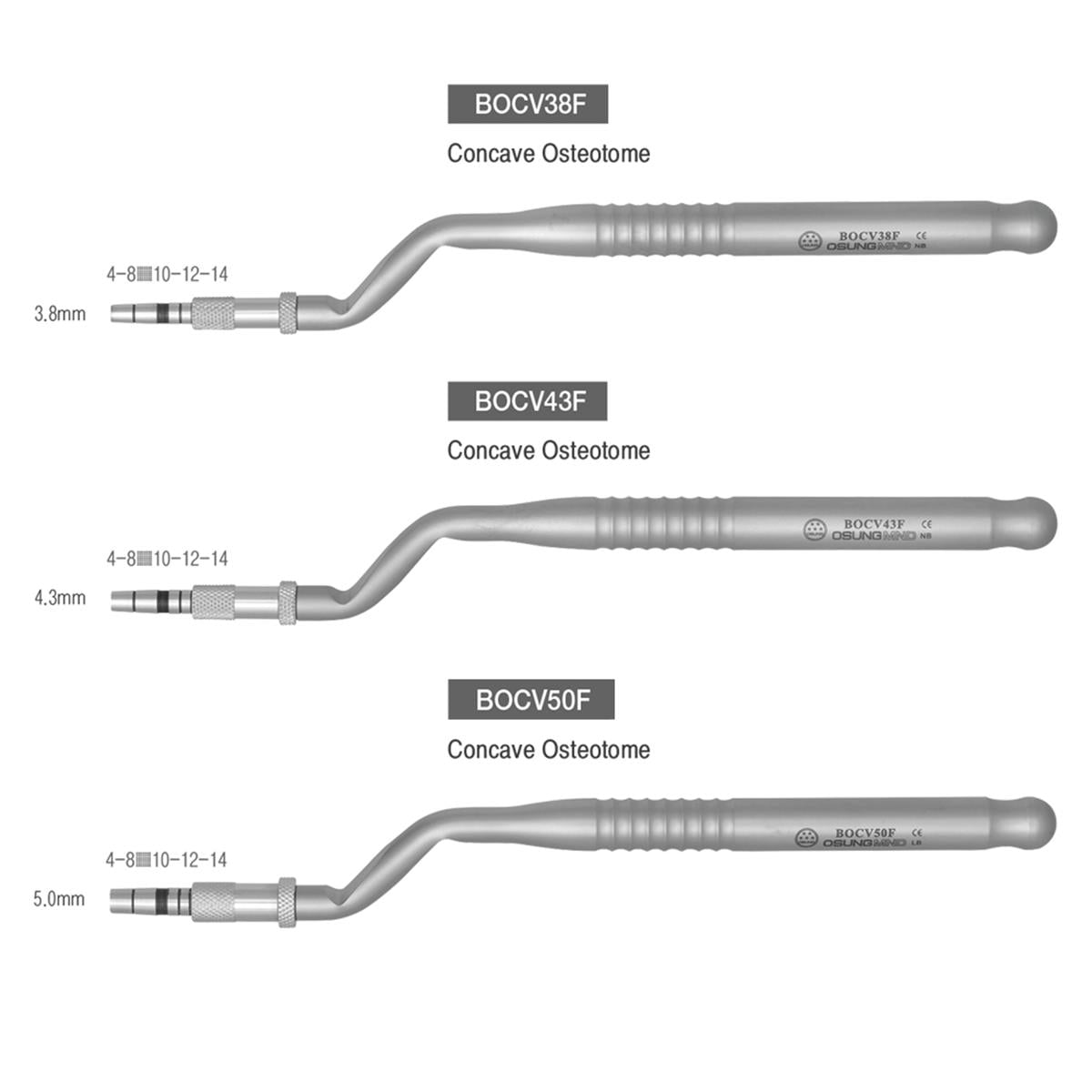 ASİDENTOSUNGBOCVBOCV SET (EFS8B SET)OSTEOTOME SET 6 ADET