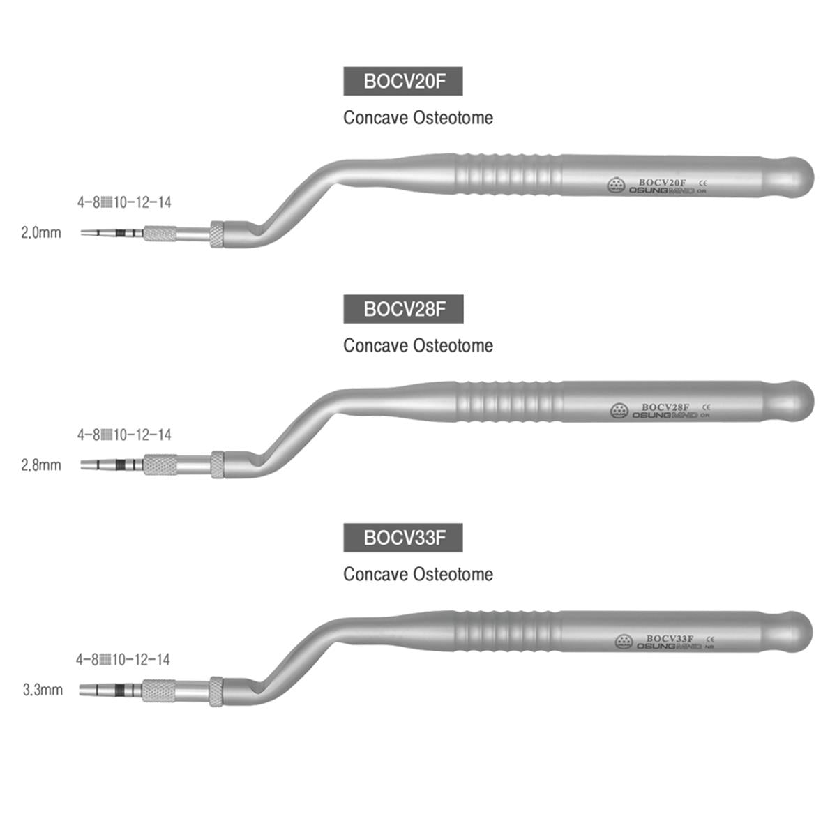 ASİDENTOSUNGBOCVBOCV SET (EFS8B SET)OSTEOTOME SET 6 ADET