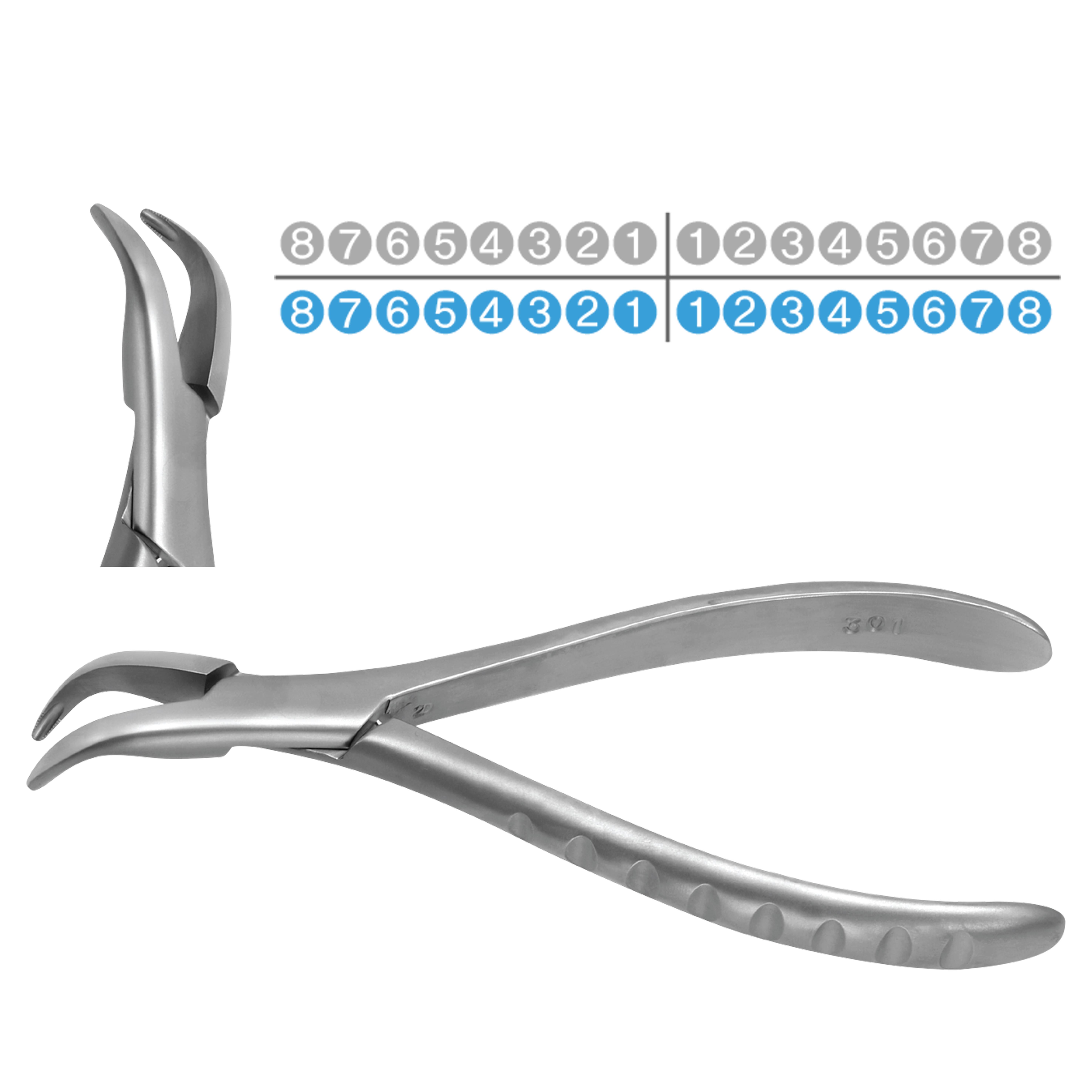 ASİDENTOSUNG(FX301)(FX301) Extraction Forcep DAVYE - YETİŞKİN ALT KÖK