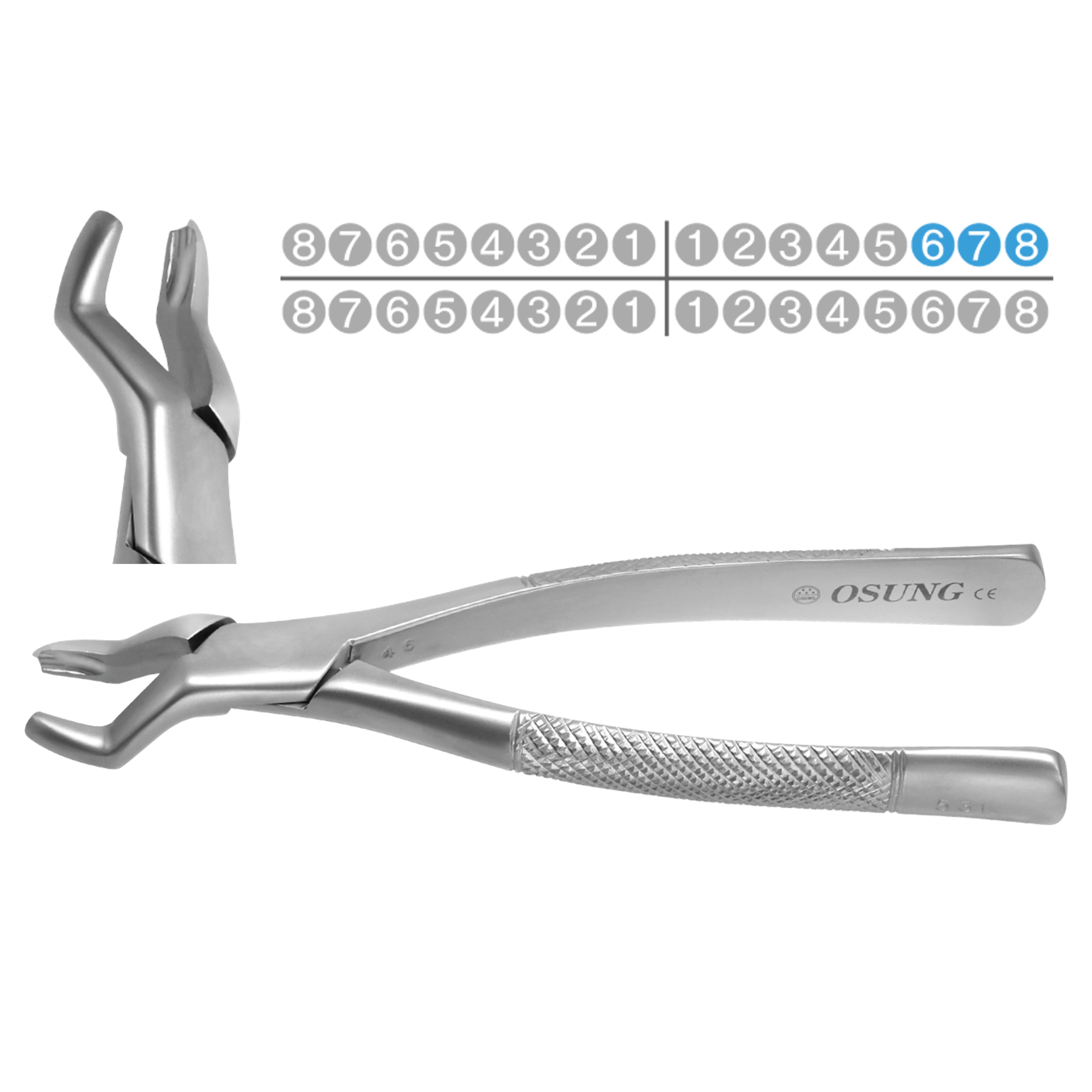 ASİDENTOSUNG(FX53L)(FX53L) Extraction Forcep DAVYE YETİŞKİN AMERİKAN TİP
