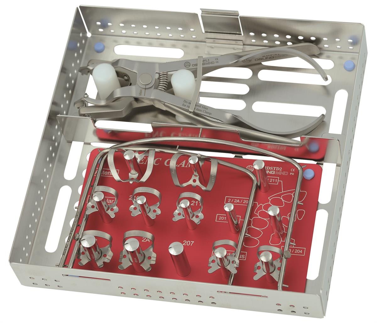 ASİDENTOSUNG(RDSET)(RDSET) RUBBER DAM SET(9 AD.KLEMP+2 AD.ÇERÇEVE+DELİCİ+PENS)
