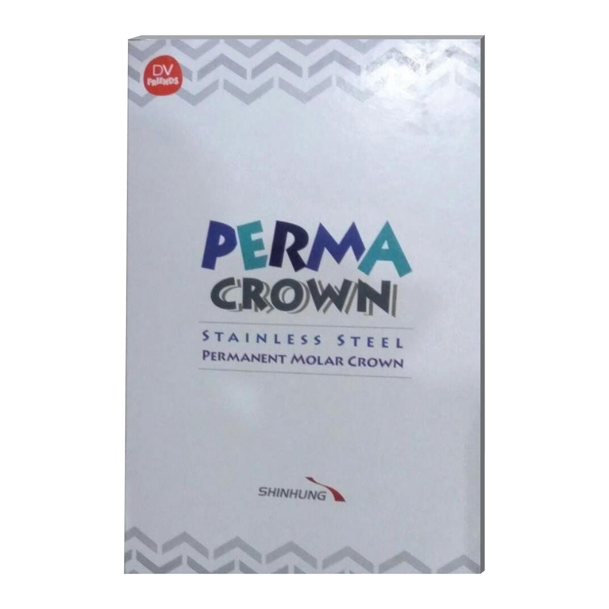 ASİDENTPERMA CROWNMOLAR DAİMİ DİŞİSHINHUNG PASLANMAZ ÇELİK KRON MOLAR DAİMİ DİŞİ PERMA CROWN KIT (48 ADET)