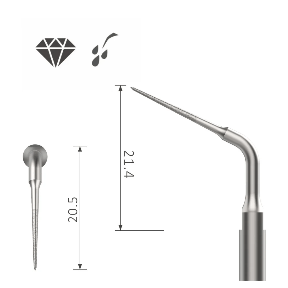 ASİDENTXPEDENTSET20DXPEDENT KAVİTRON UCU ENDO RETREATMENT İÇİN UCU ELMAS KAPLI (SET20D) SATELEC-KAVO UYUMLU