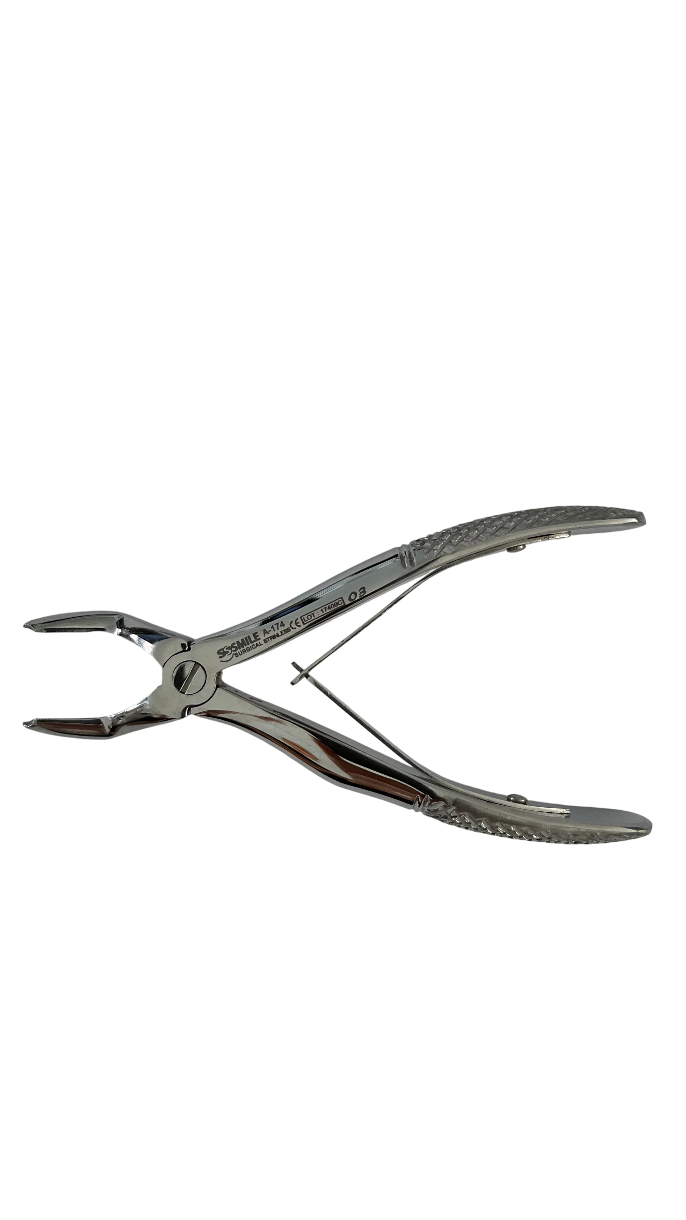 ASİDENTSMILE SURGICALSSI-A-174SMILE SURGICAL SSI-A-174 EXTRACTİNG FORCEPS ENGLİSH PATTERN (DİŞ ÇEKİM DAVYESİ İNGİLİZ PATERNLİ)  (ÇOCUK) FİG. 3