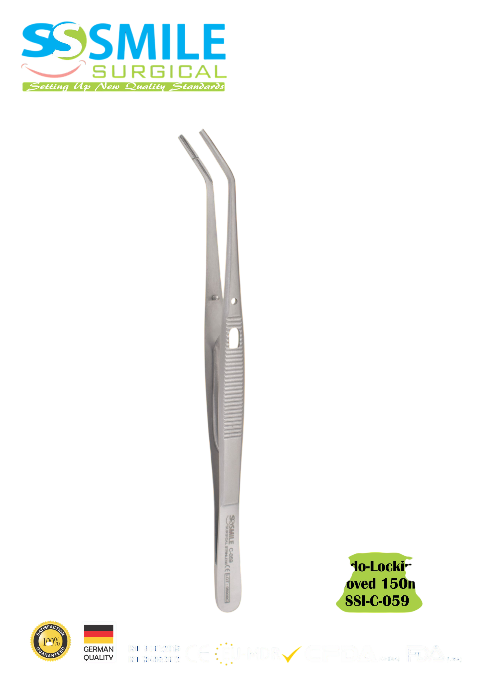 ASİDENTSMILE SURGICALSSI-C-059SMILE SURGICAL SSI-C-059 ENDO-LOCKİNG GROOVED (PRESEL, ENDO KİLİTLİ, YİVLİ) 150MM