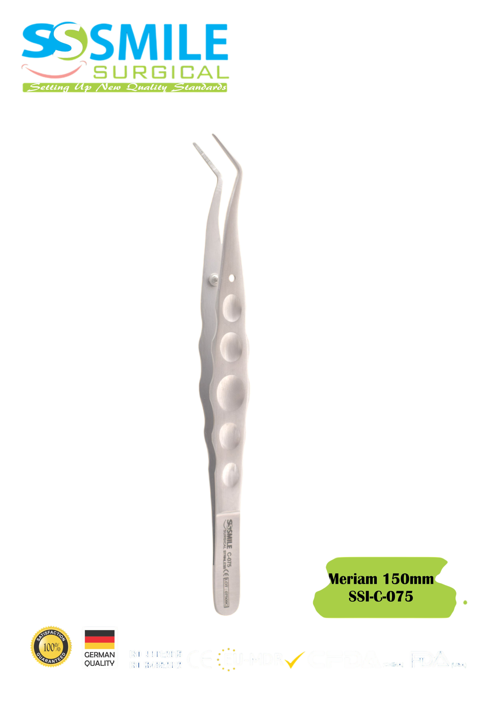 ASİDENTSMILE SURGICALSSI-C-075SMILE SURGICAL SSI-C-075 MERİAM (PRESEL) 150MM