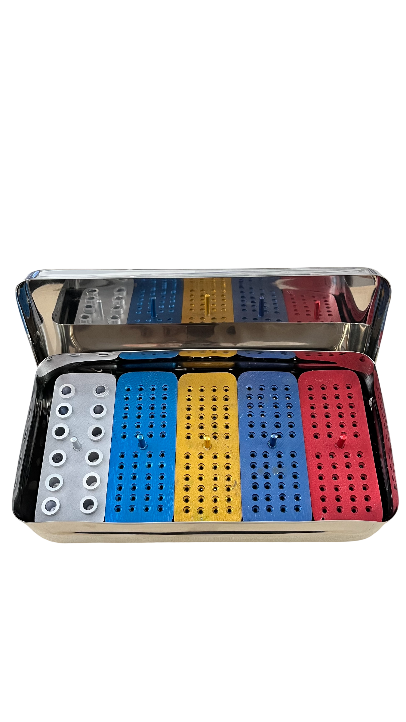 ASİDENTSMILE SURGICALSSI-H-214SMILE SURGICAL SSI-H-213 MAXİ ENDOBOX 204 X 105 X 54 MM (288 DELİKLİ)