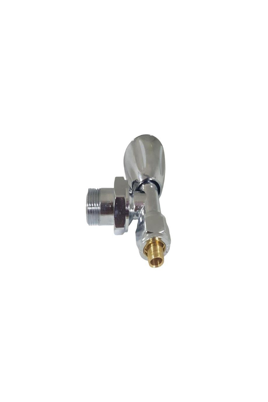 1/2 Corner Radiator Valve Pex Chrome