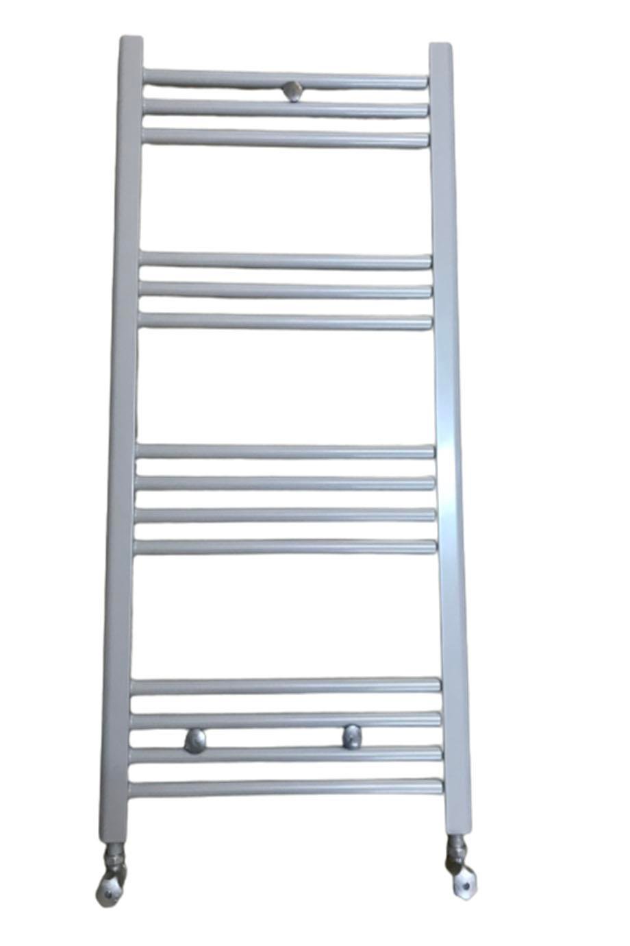 500x1000 Gray 14 Pipe Towel Radiator + 2 Pieces Gray Valve
