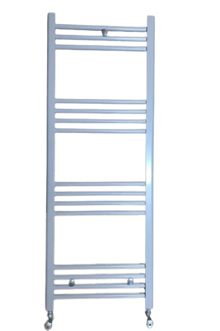500x1200 Gray 14 Pipe Towel Radiator + 2 Pieces Gray Valve