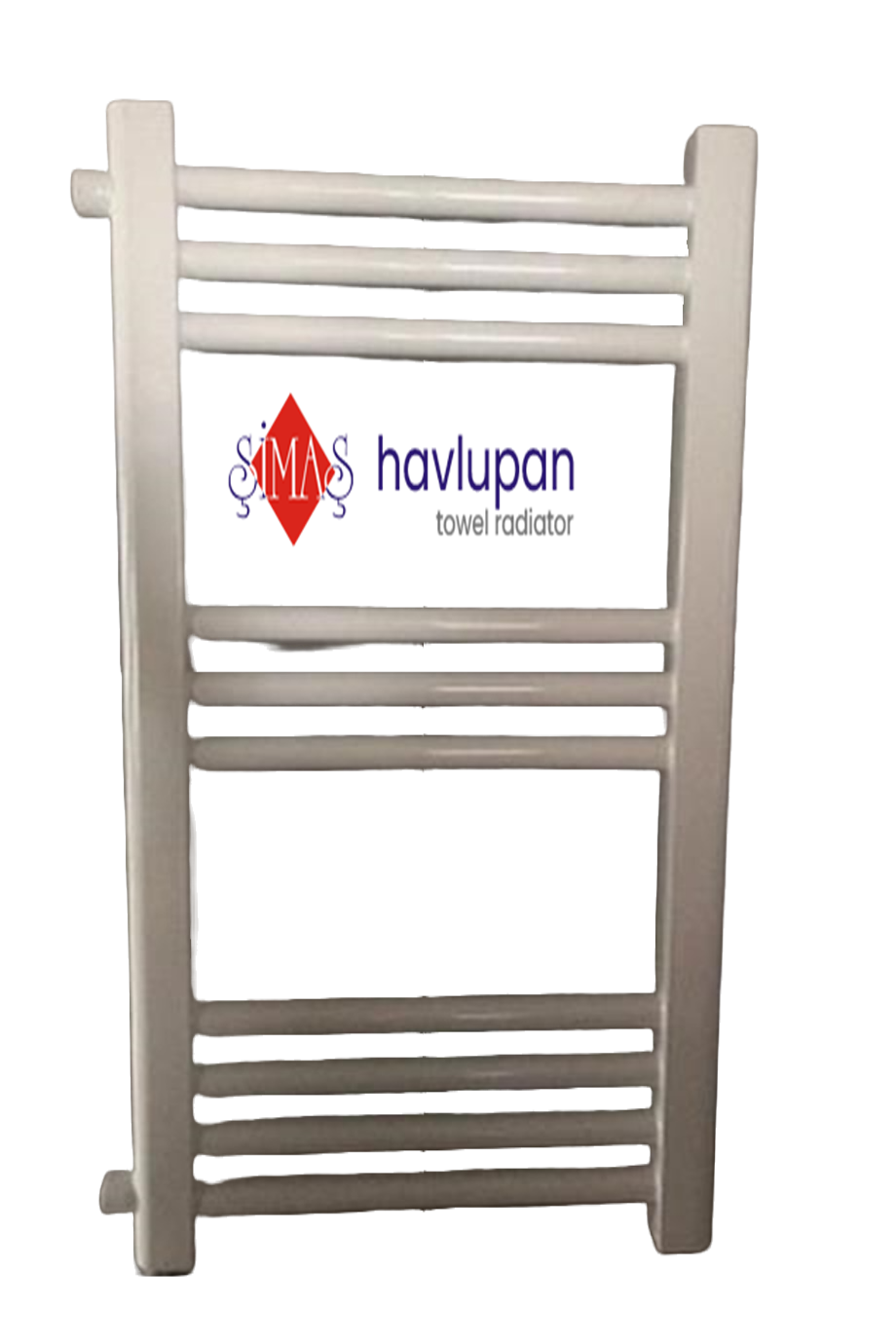 500x700 White 10 Pipes Side Entry Towel Radiator