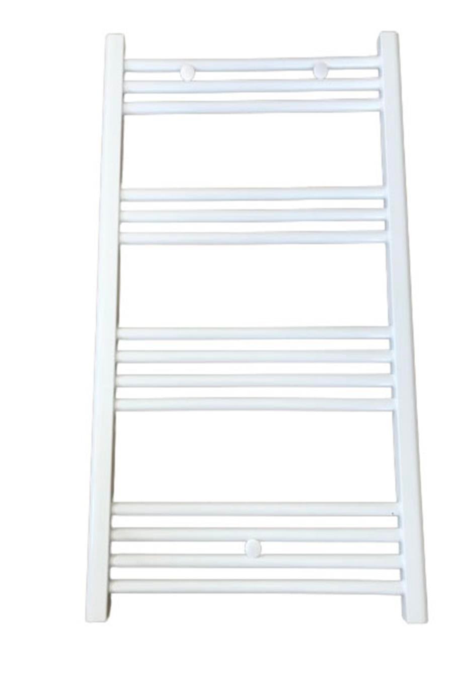 600x1100 White Towel Radiator