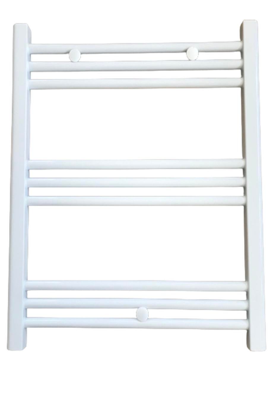 600x600 White Towel Radiator
