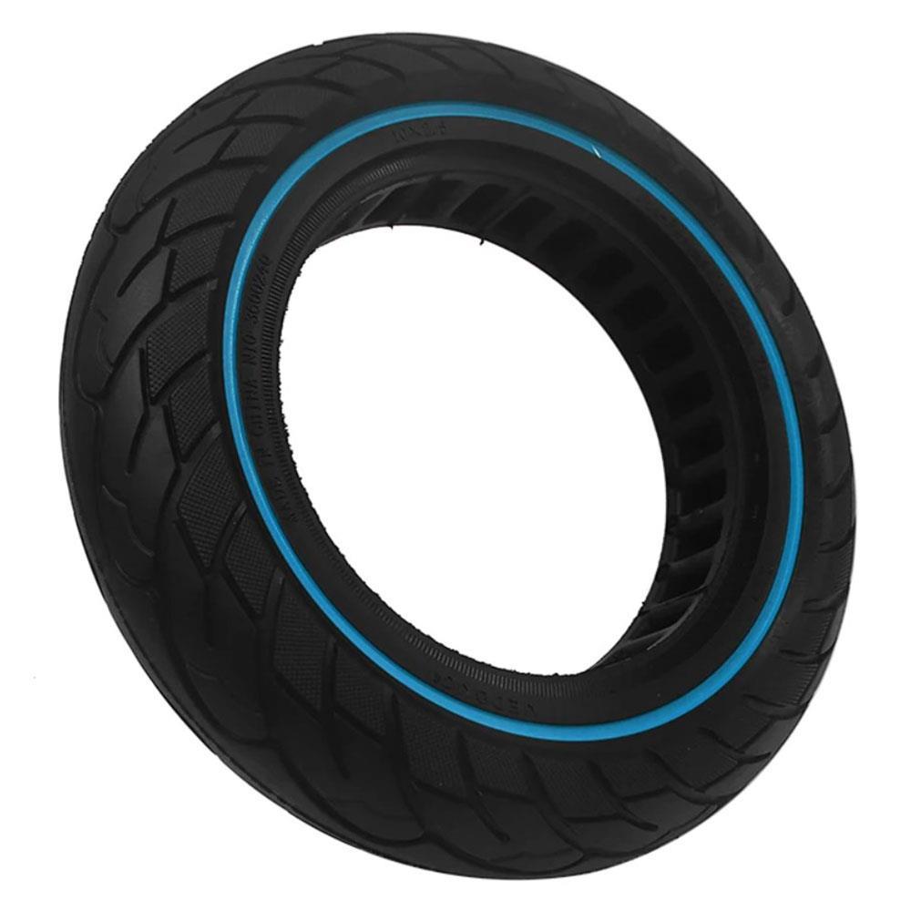 10x2.5 inç Dolgu Lastik Mavi Şeritli Scooter Lastiği