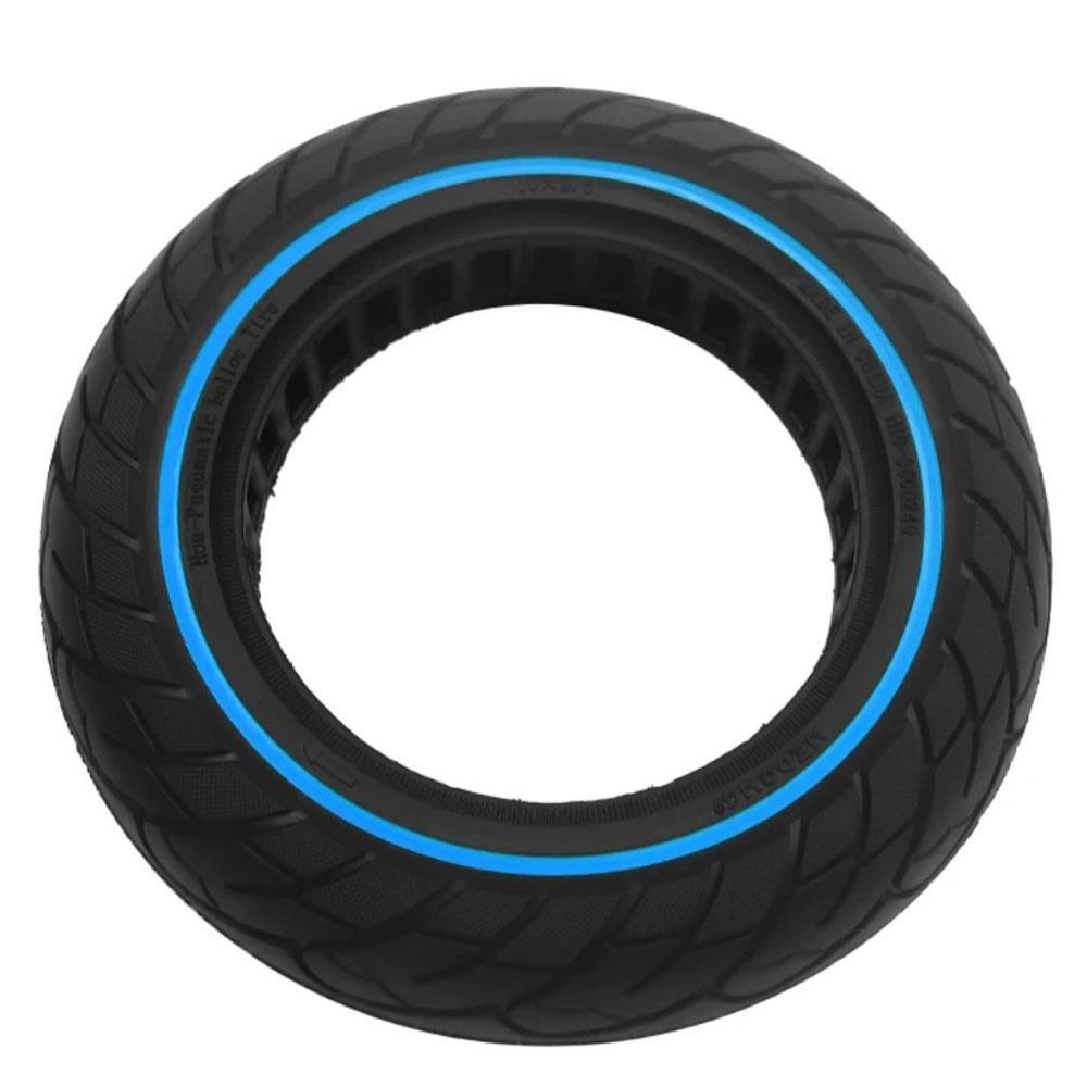 10x2.5 inç Dolgu Lastik Mavi Şeritli Scooter Lastiği