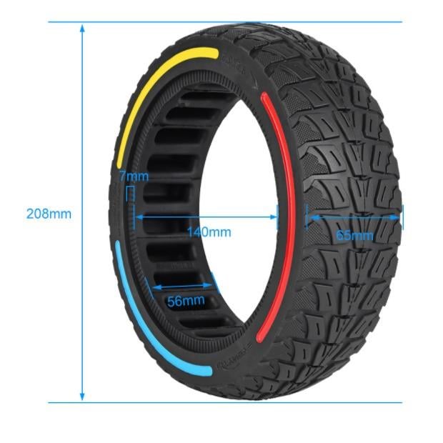 8.5x2.5 dolgu lastik  uç renk, for Dualtron  M
