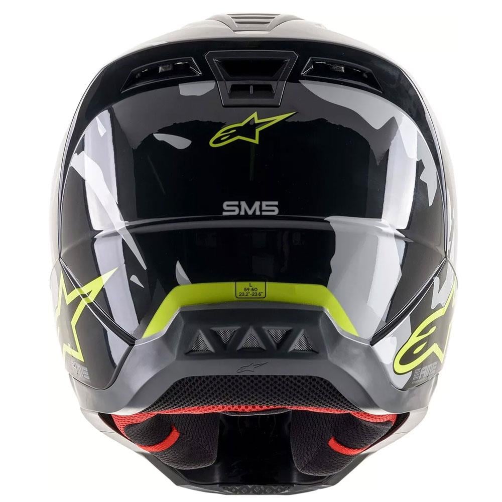 Alpinestars S-M5 Motocross Kask - Siyah Yeşil