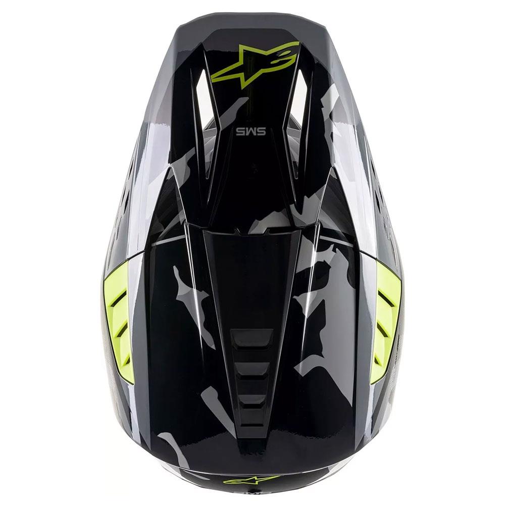 Alpinestars S-M5 Motocross Kask - Siyah Yeşil