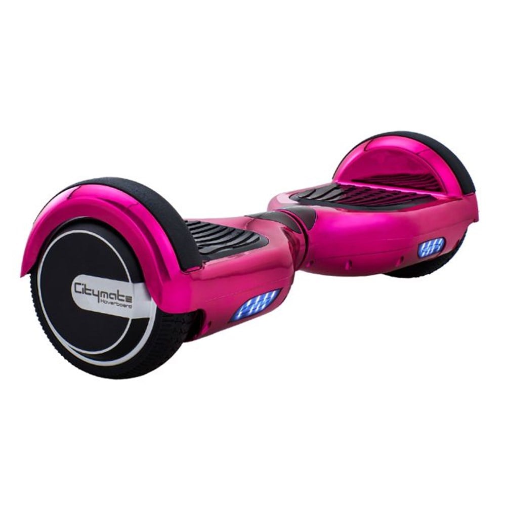 Citymate CS-600P Elektrikli Kaykay Hoverboard 6.5 inch Parlak Kasa Pembe - Taşıma Çantası Hediye