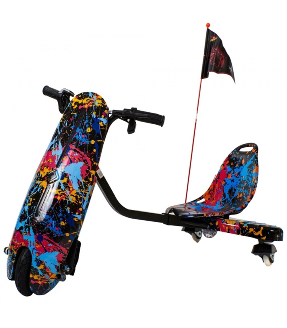 Citymate Drift Car Elektrikli Kaykay Hoverboard Grafity Desenli Gökkuşağı Kasa 05