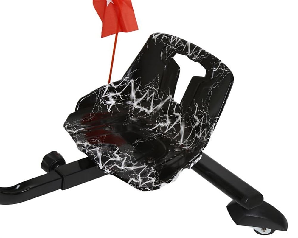 Howerway Drift Scooter Car - Siyah Beyaz Tasarım