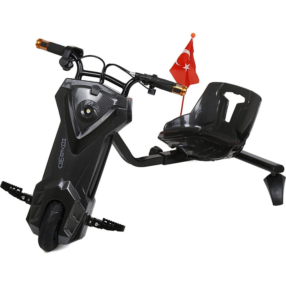 Howerway Drift Scooter Car - Siyah Karbon Fiber Tasarım