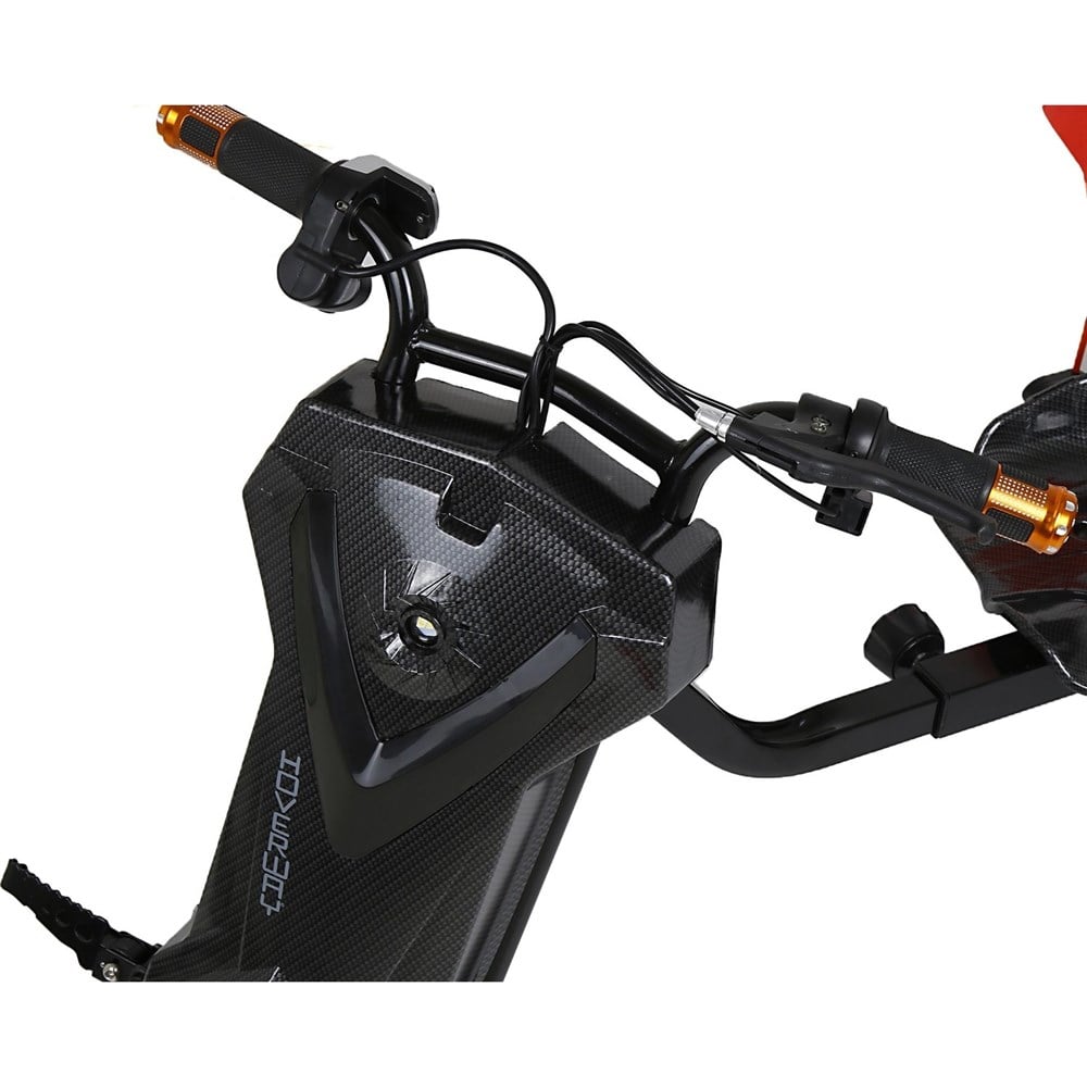 Howerway Drift Scooter Car - Siyah Karbon Fiber Tasarım