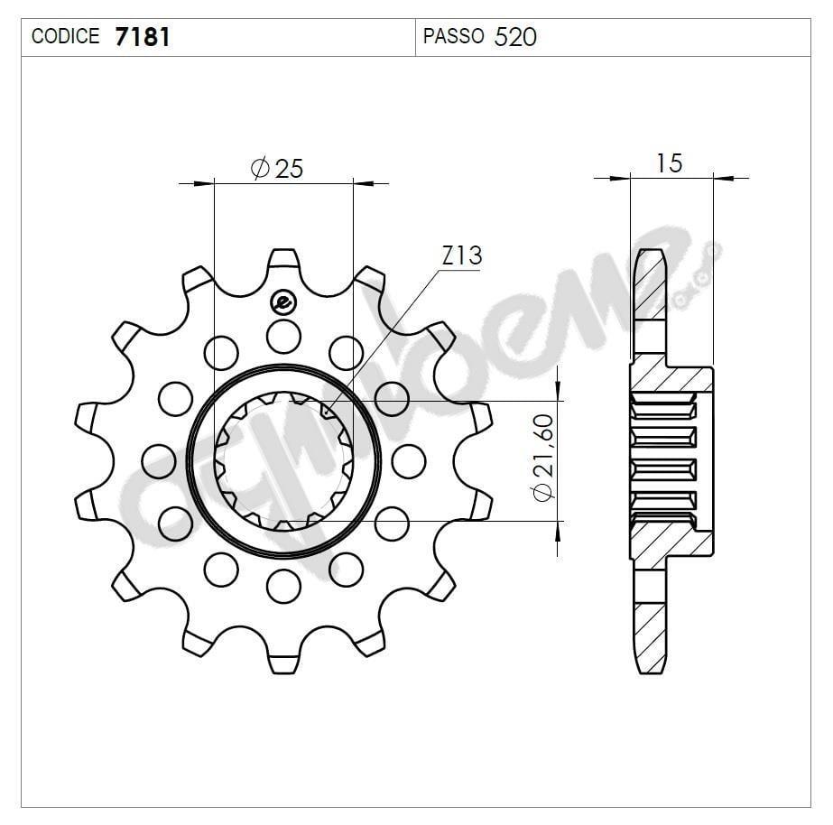 Kawasakı Zx6 Rr Ognıbene Ön Dişli 15T