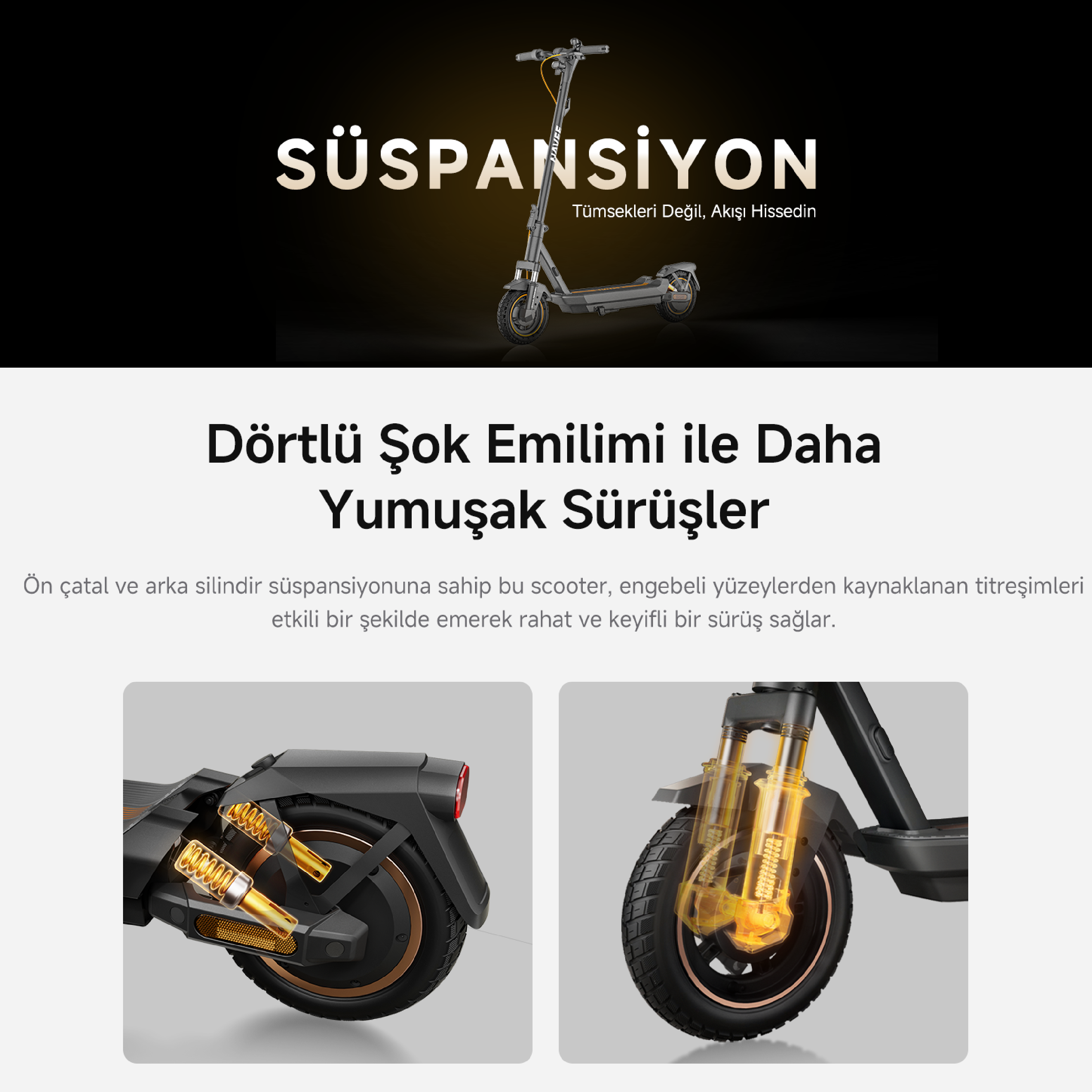 Navee GT3 Pro Elektrikli Scooter