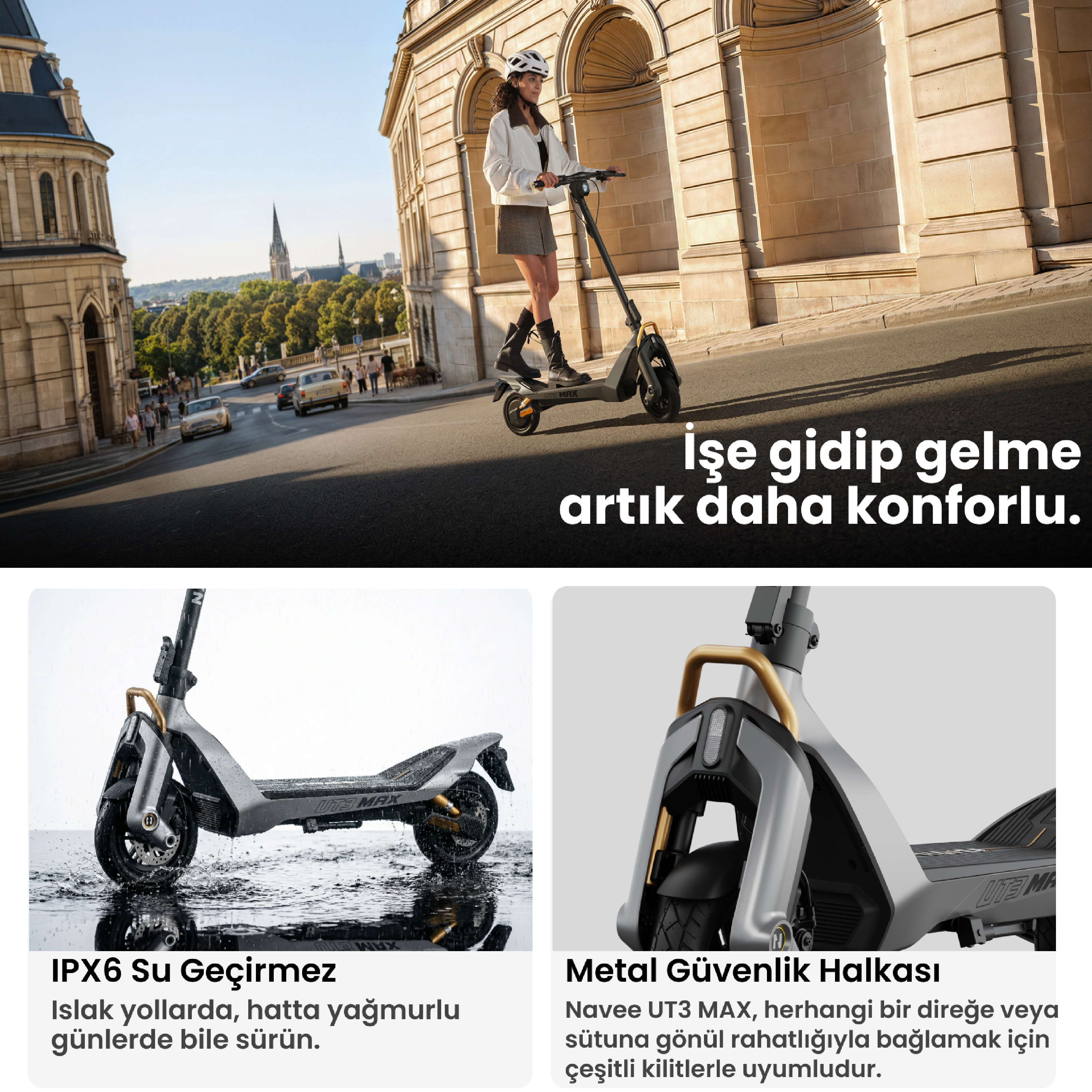Navee UT3 Max Elektrikli Scooter