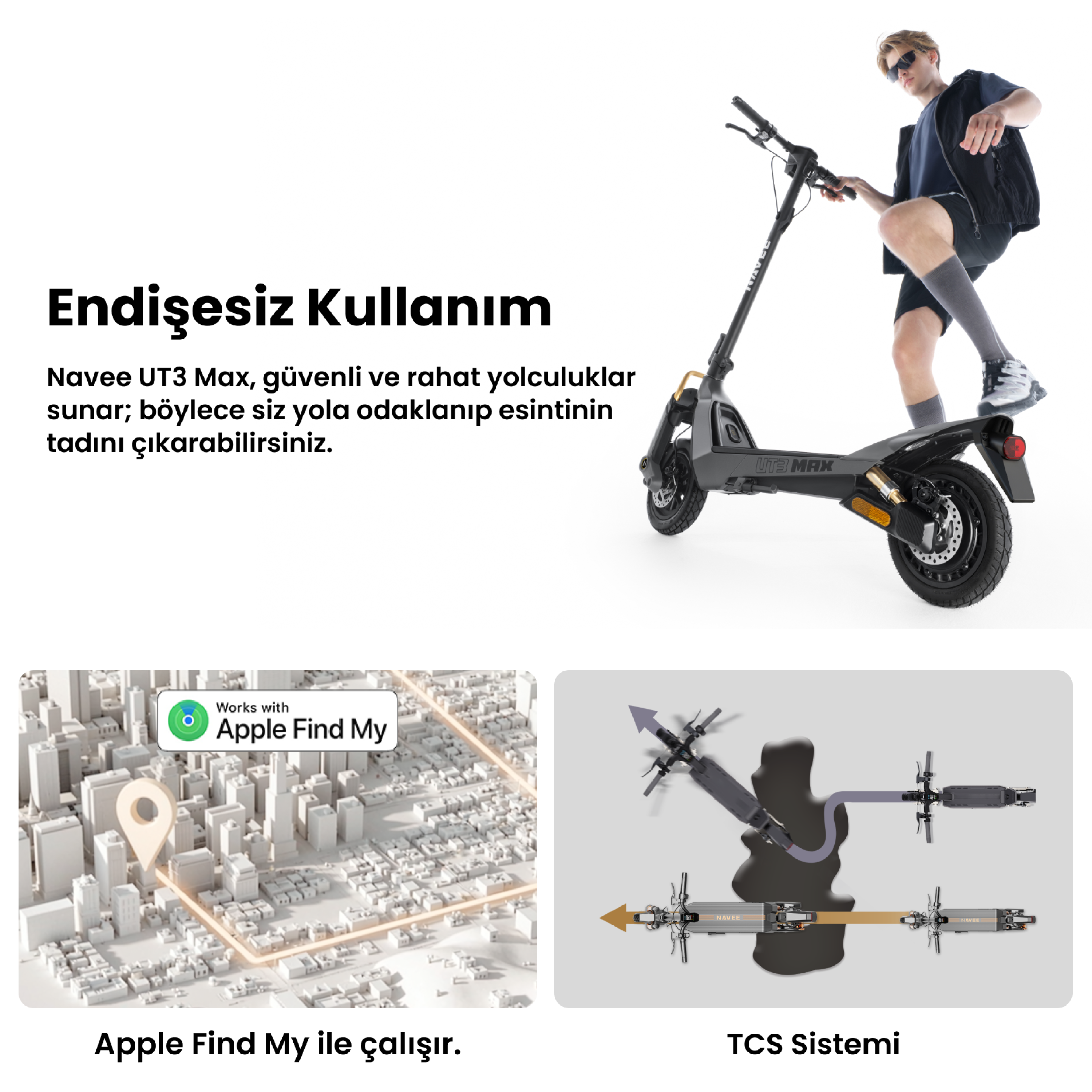 Navee UT3 Max Elektrikli Scooter