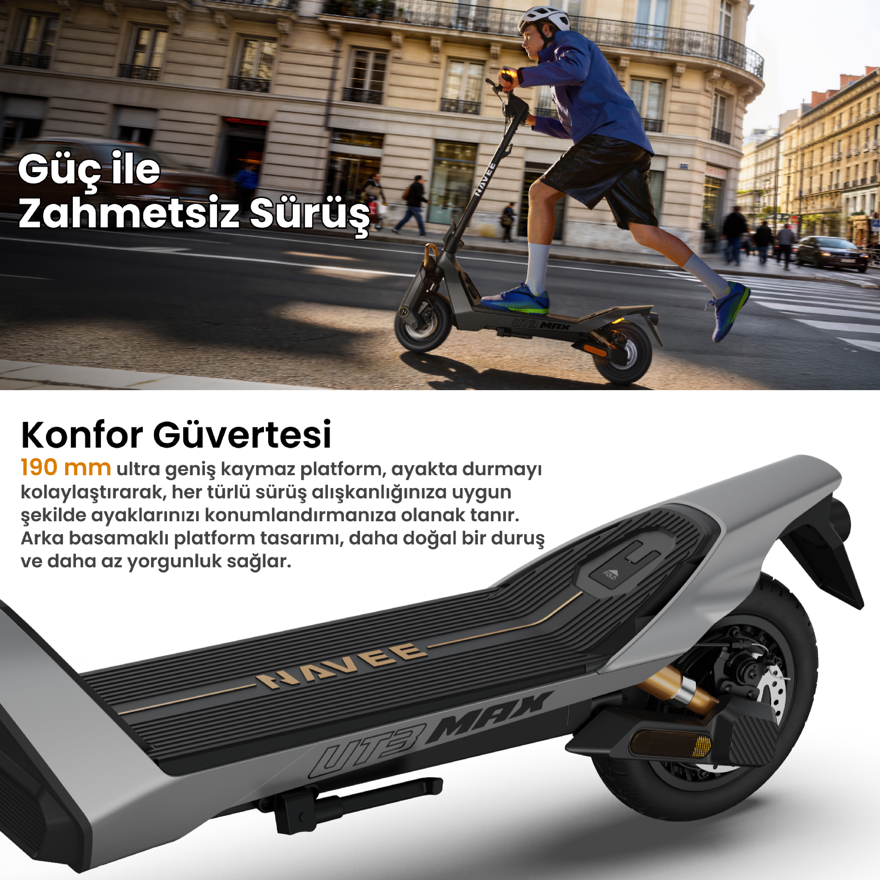 Navee UT3 Max Elektrikli Scooter